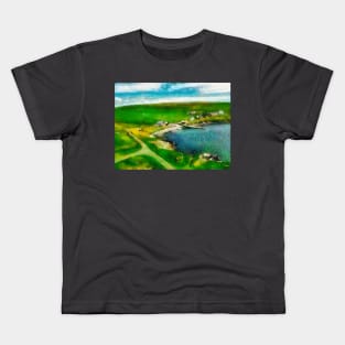 Houbie Bay, Fetlar, Shetland Islands Kids T-Shirt